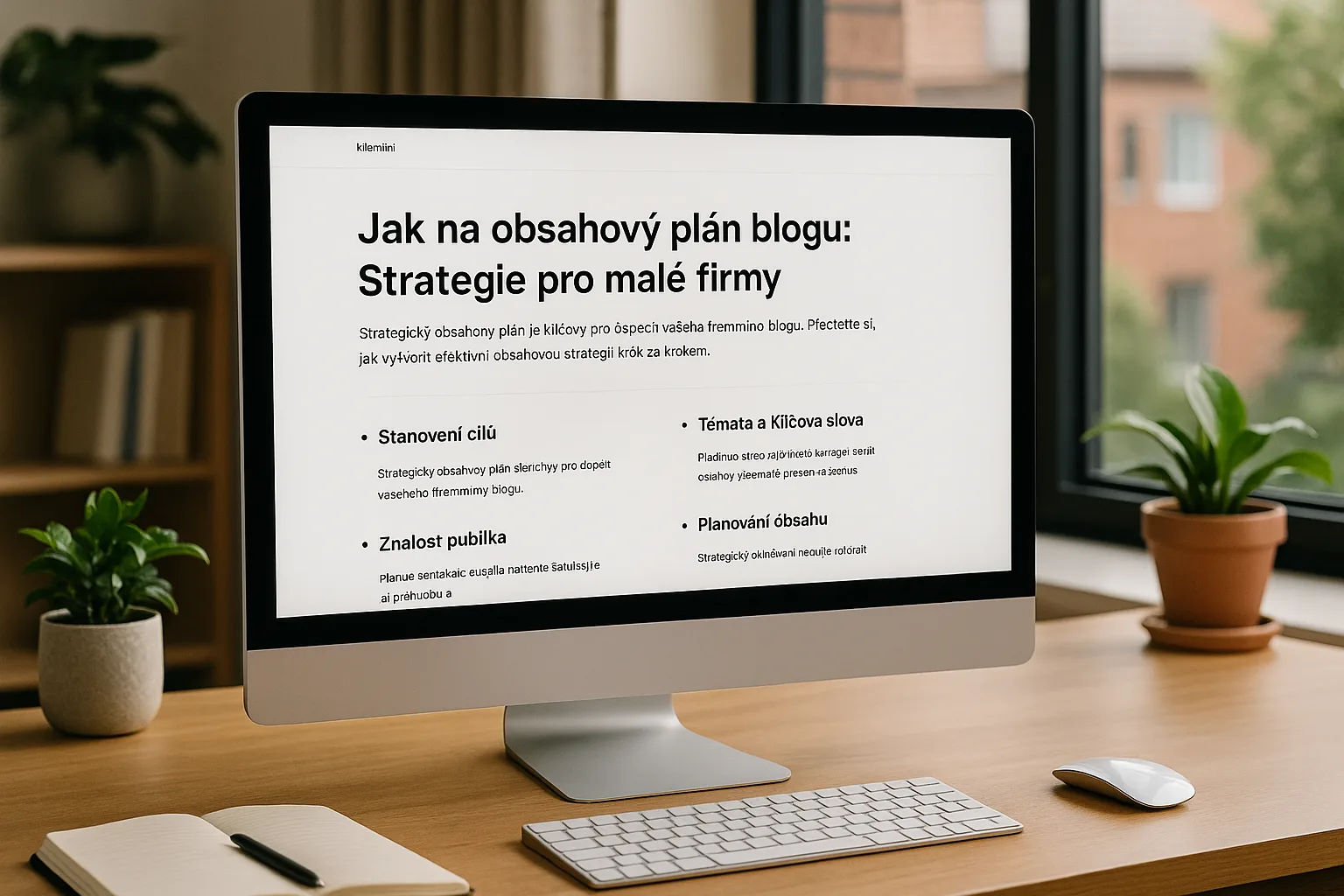 obsahový plán blogu